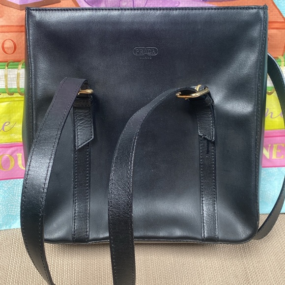 Prada Handbags - Vintage  RARE Prada Milano black leather  classic bag
